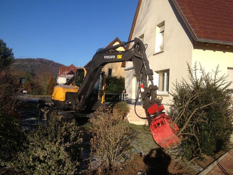 Désouchage et déracinement d&#039;arbres et arbrustes