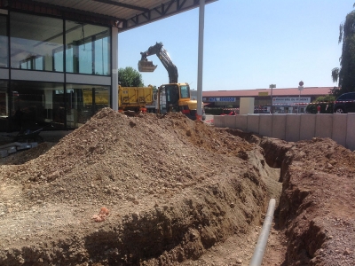 Terrassement pour pose assainissement